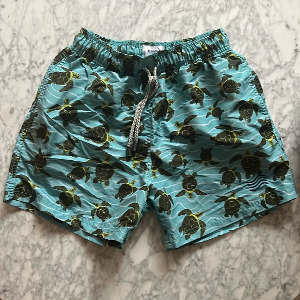 Swim Trunks w/ Turtle Design
